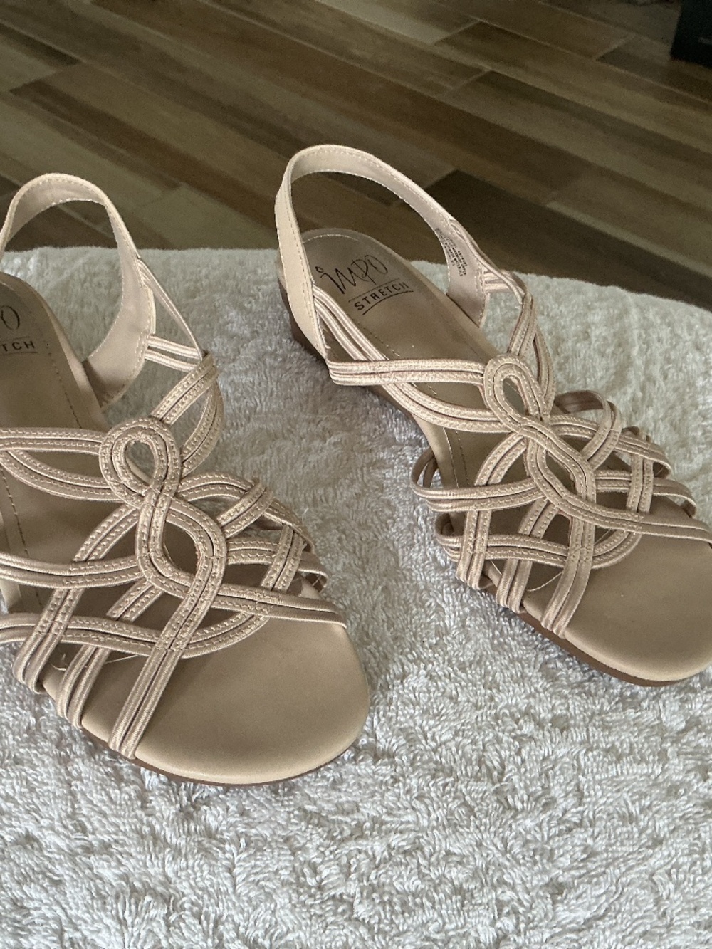 Impo beige wedge sandals
